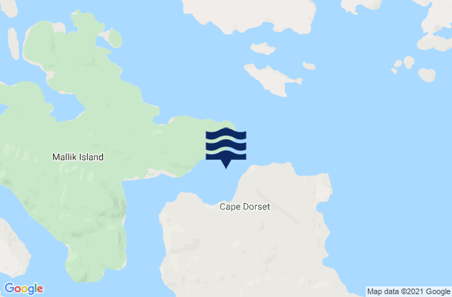 Karte der Gezeiten Cape Dorset Harbour, Canada
