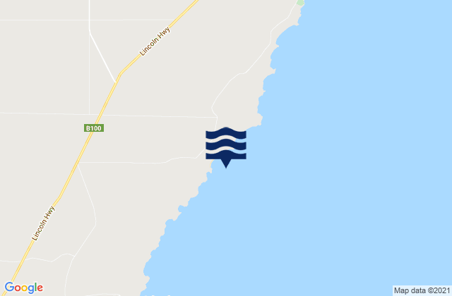 Karte der Gezeiten Cape Hardy, Australia