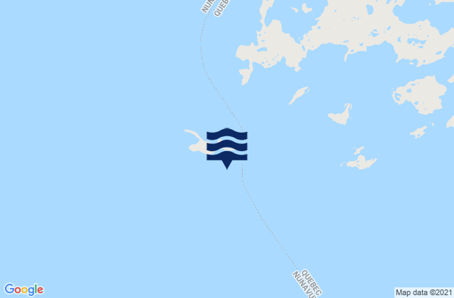 Karte der Gezeiten Cape Jones Island, Canada
