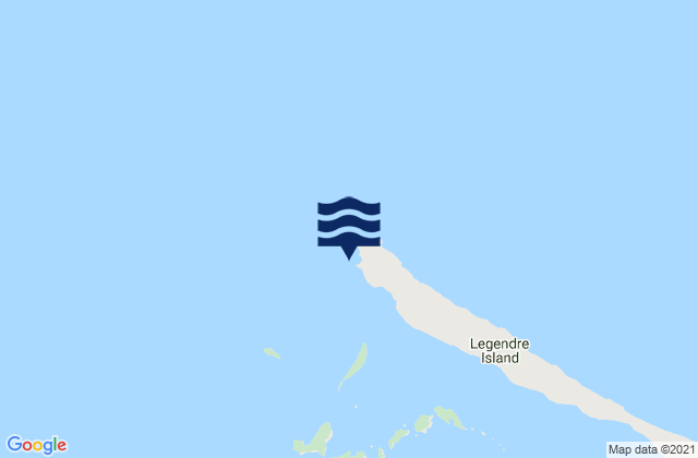 Karte der Gezeiten Cape Legendre, Australia