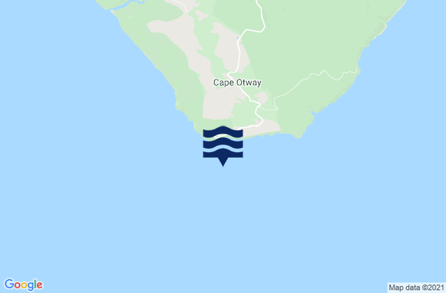 Karte der Gezeiten Cape Otway, Australia