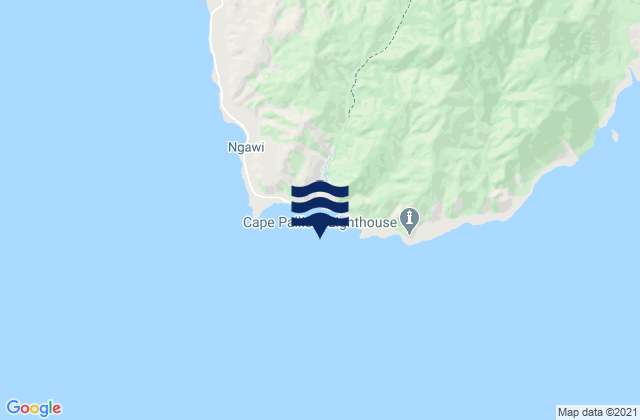 Karte der Gezeiten Cape Palliser (Matakitakiakupe), New Zealand