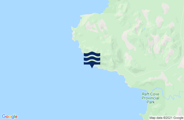 Karte der Gezeiten Cape Palmerston, Canada