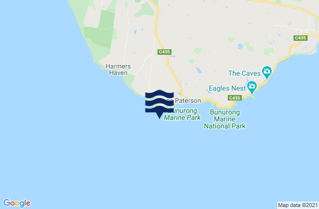 Karte der Gezeiten Cape Paterson, Australia