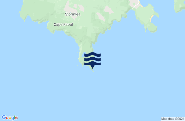 Karte der Gezeiten Cape Raoul, Australia