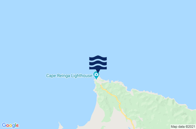 Karte der Gezeiten Cape Reinga, New Zealand