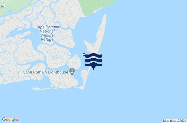 Karte der Gezeiten Cape Romain, United States