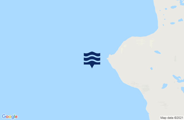 Karte der Gezeiten Cape Sibbald, Canada