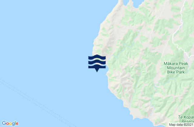 Karte der Gezeiten Cape Terawhiti (Oteranga Bay), New Zealand
