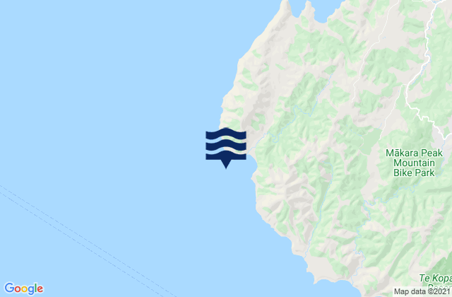 Karte der Gezeiten Cape Terawhiti - Oteranga Bay, New Zealand
