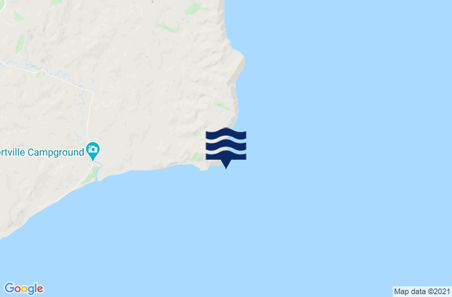 Karte der Gezeiten Cape Turnagain, New Zealand