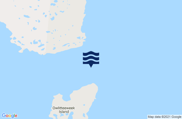 Karte der Gezeiten Cape Wilson, Canada