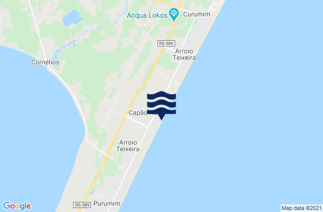 Karte der Gezeiten Capão da Canoa, Brazil
