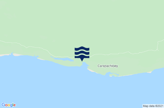 Karte der Gezeiten Carapachibey, Cuba