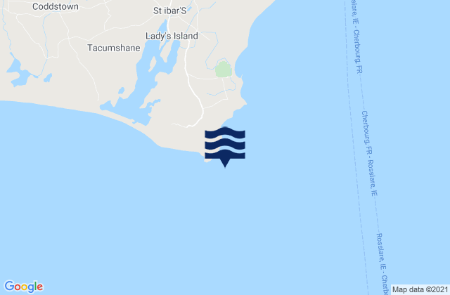 Karte der Gezeiten Carnsore Point, Ireland
