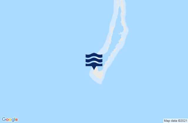 Karte der Gezeiten Caroline Island, Kiribati