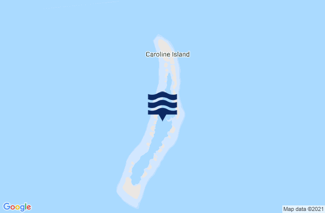 Karte der Gezeiten Caroline, Kiribati