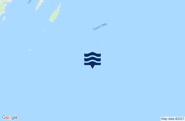 Karte der Gezeiten Casco Bay, United States