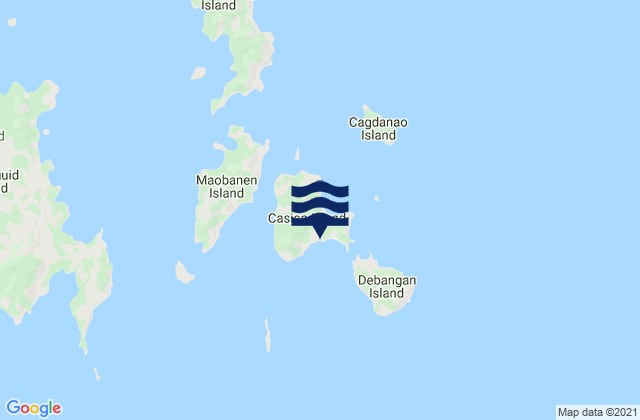 Karte der Gezeiten Casian, Philippines