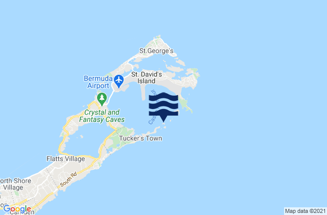Karte der Gezeiten Castle Island, United States