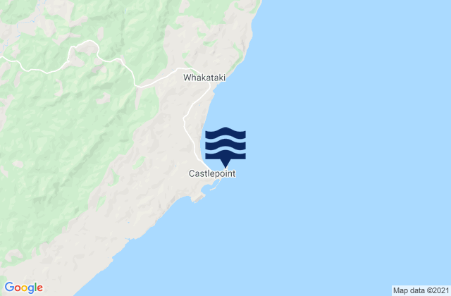 Karte der Gezeiten Castle Point Lighthouse, New Zealand