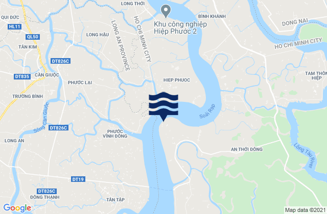 Karte der Gezeiten Cat Lai Port, Vietnam