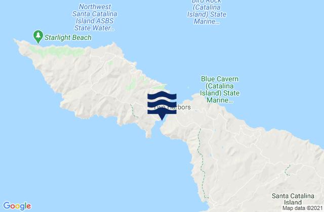 Karte der Gezeiten Catalina Harbor Santa Catalina Island, United States