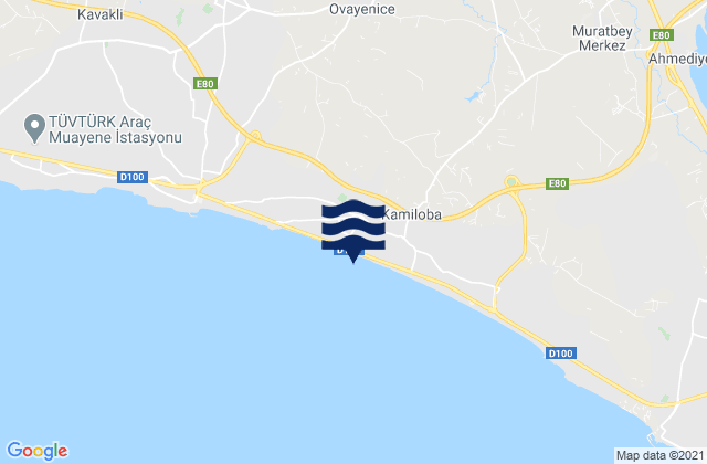 Karte der Gezeiten Celâliye, Turkey