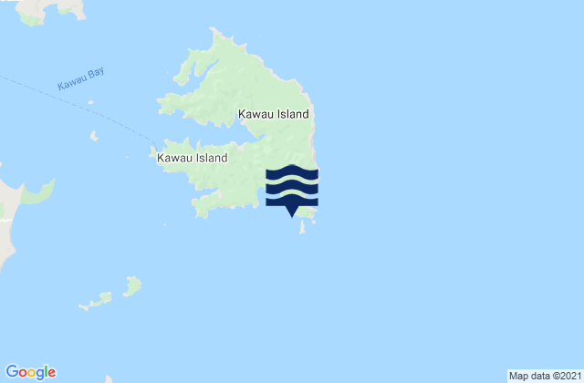 Karte der Gezeiten Challenger Island (Little Kawau Island), New Zealand