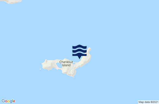 Karte der Gezeiten Chankliut Island, United States