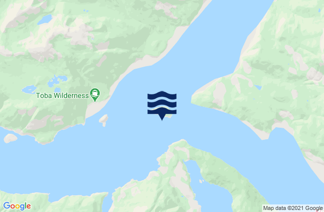 Karte der Gezeiten Channel Island, Canada