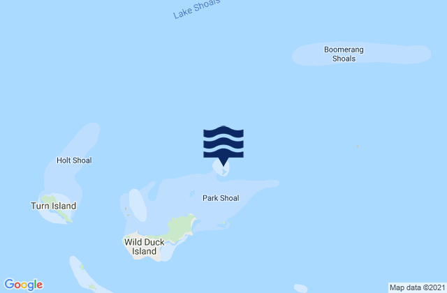 Karte der Gezeiten Channel Island, Australia