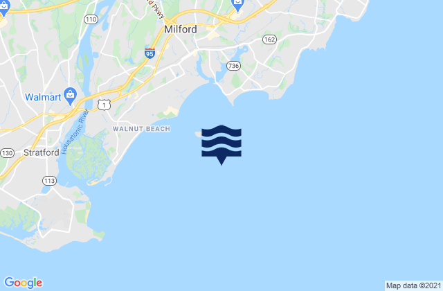 Karte der Gezeiten Charles Island 0.8 mile SSE of, United States