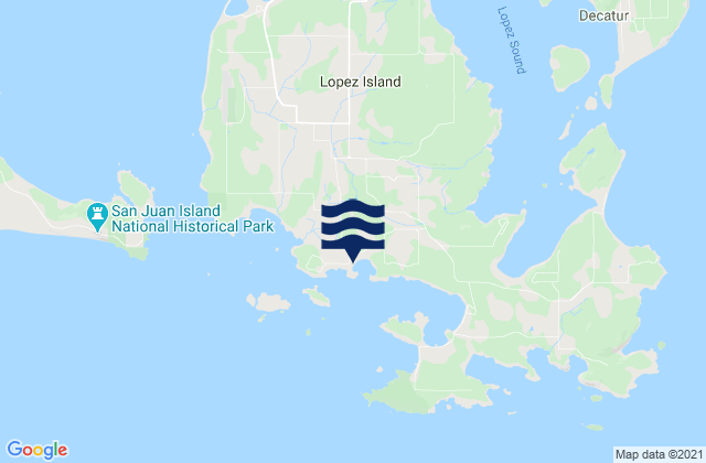 Karte der Gezeiten Charles Island, United States
