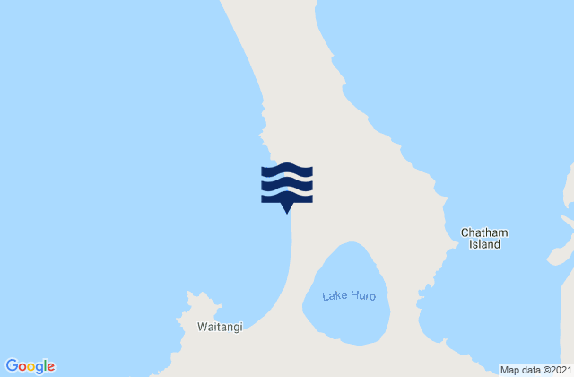Karte der Gezeiten Chatham Island, New Zealand