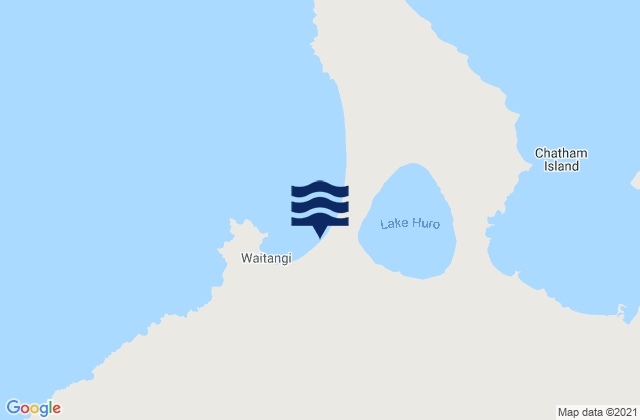 Karte der Gezeiten Chatham Islands, New Zealand