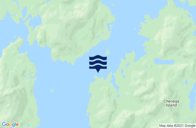 Karte der Gezeiten Chenega Island (Dangerous Passage), United States