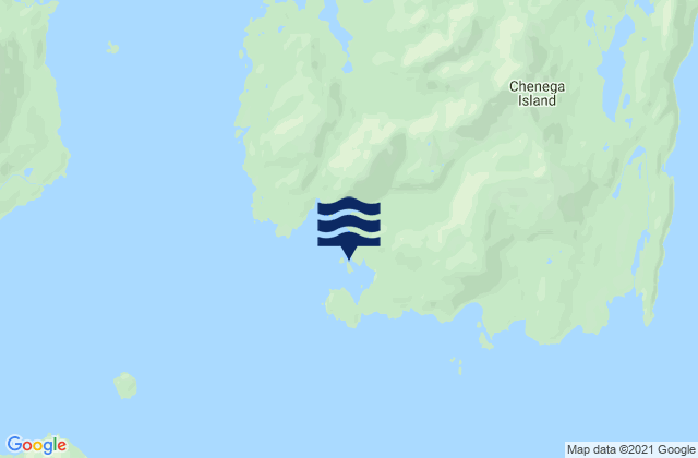 Karte der Gezeiten Chenega Island southwest end, United States