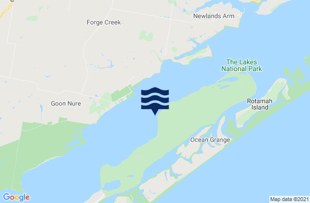 Karte der Gezeiten Cherry Tree Beach, Australia
