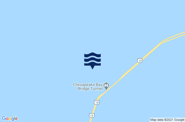 Karte der Gezeiten Chesapeake Channel (Buoy 15), United States