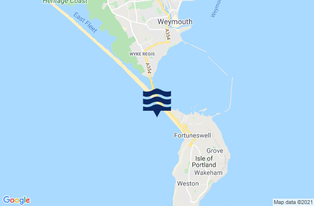 Karte der Gezeiten Chesil Cove, United Kingdom