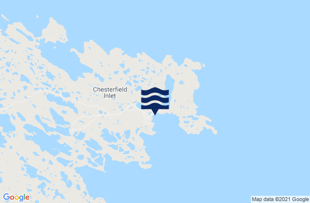 Karte der Gezeiten Chesterfield Inlet, Canada