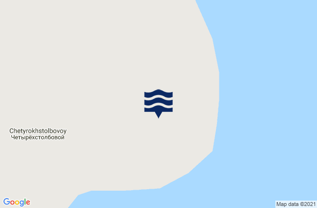 Karte der Gezeiten Chetyrekhstolbovoi I Medvezhi Island, Russia