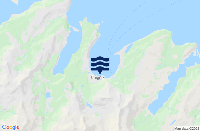 Karte der Gezeiten Chignik (Anchorage Bay), United States