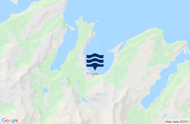 Karte der Gezeiten Chignik Anchorage Bay, United States