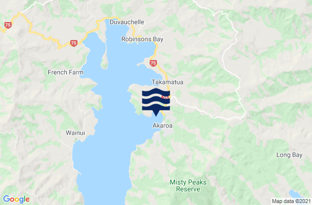 Karte der Gezeiten Childrens Bay, New Zealand