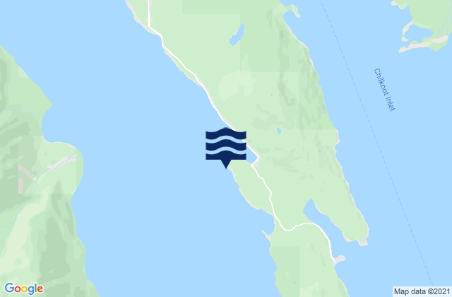Karte der Gezeiten Chilkat Inlet, United States