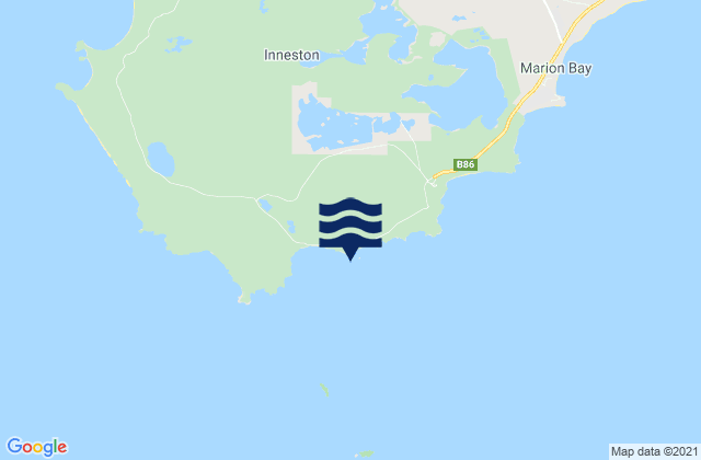 Karte der Gezeiten Chinamans, Australia