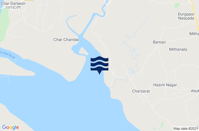 Karte der Gezeiten Chittagong, Bangladesh