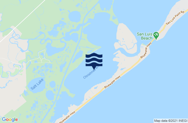 Karte der Gezeiten Christmas Bay, United States